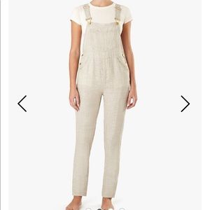 WeWoreWhat Linen Basic Overalls